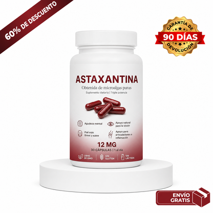 Astaxantina – Combate de forma natural el estrés oxidativo para restaurar el equilibrio por dentro y por fuera.