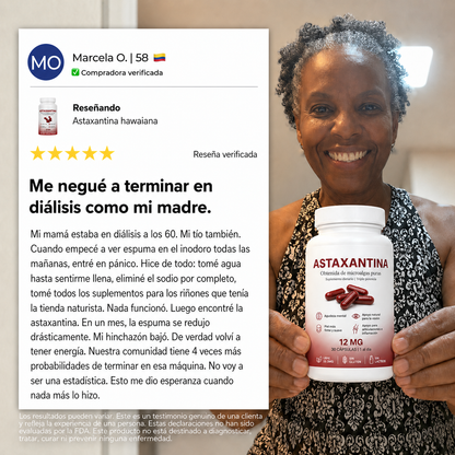 Astaxantina – Combate de forma natural el estrés oxidativo para restaurar el equilibrio por dentro y por fuera.