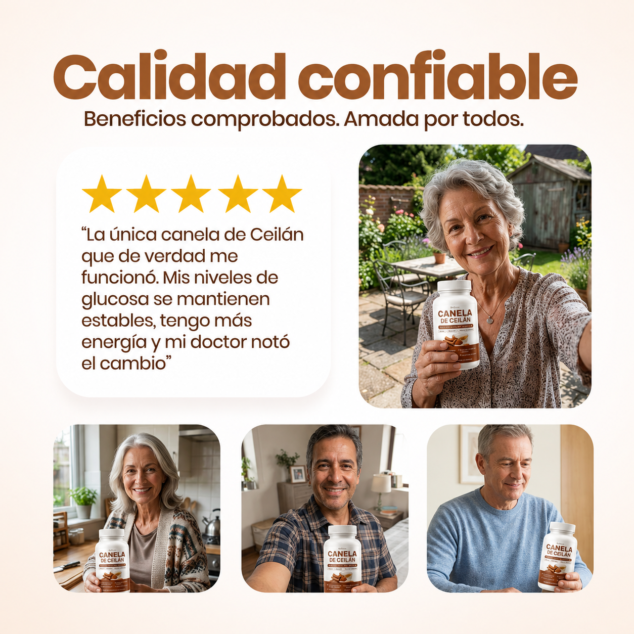 Canela de Ceilán 12:1 — Baja y controla tu azúcar naturalmente, sin dependencia
