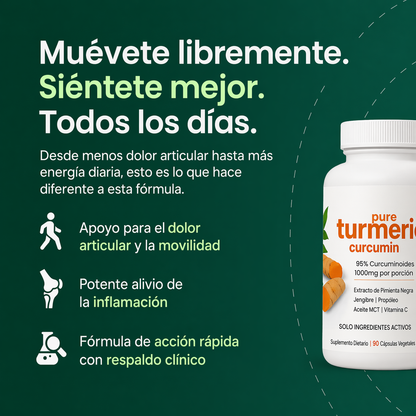 Cápsulas de Cúrcuma (Curcumina)