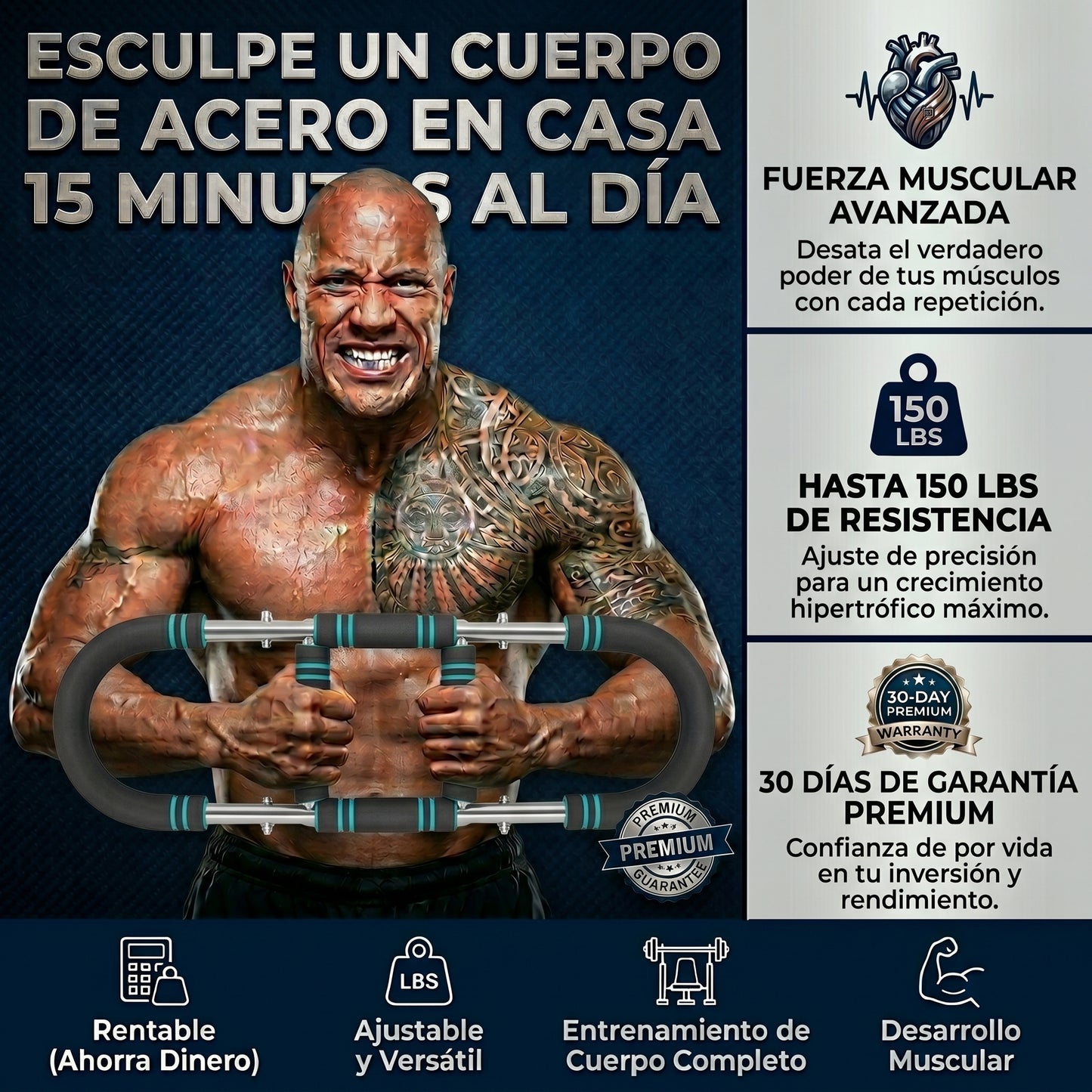 🦍 IronBand Pro™ | Aniquilá el "Pecho Blando" Con 15 Minutos Al Día 🔥