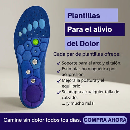 NeuroStep™ | Plantillas Magnéticas Para Eliminar El Dolor 2x1.