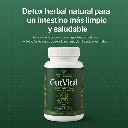 GutVital | Desintoxicación herbal natural para un intestino más limpio y saludable