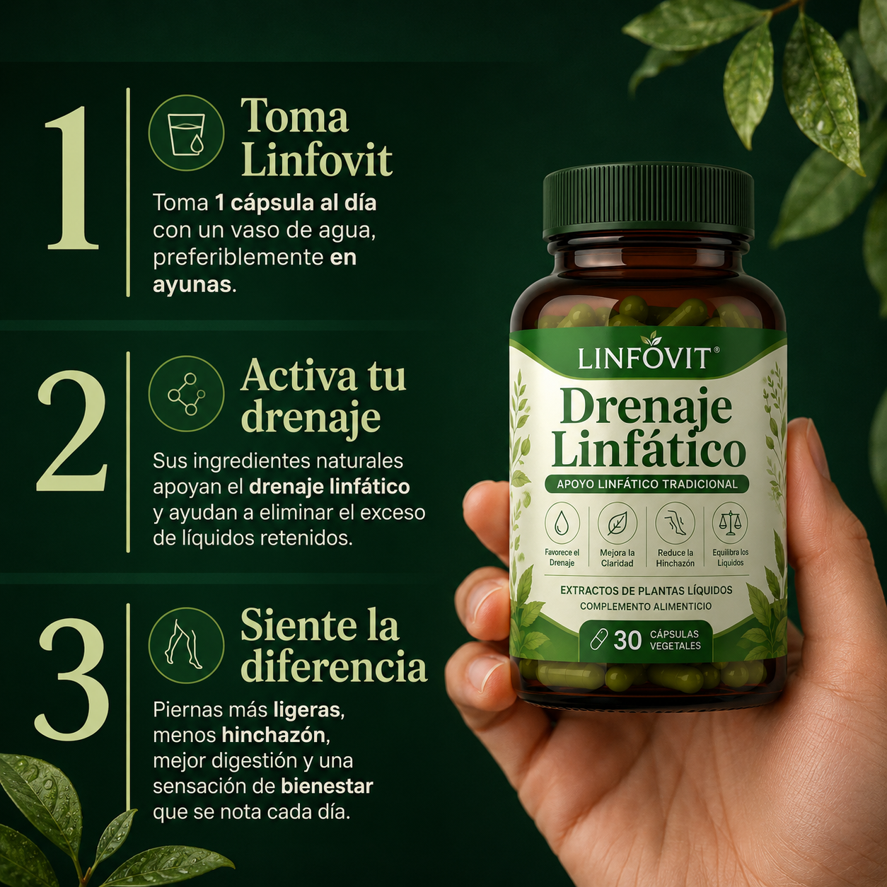 Linfovit™| Soporte Metabólico Contra Líquidos Retenidos 🌿