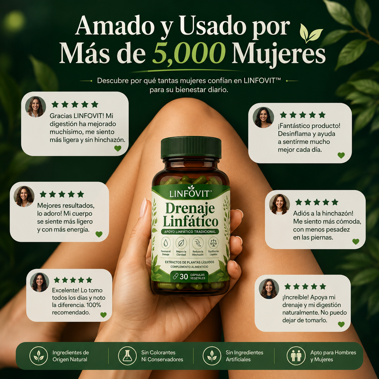 Linfovit™| Soporte Metabólico Contra Líquidos Retenidos 🌿