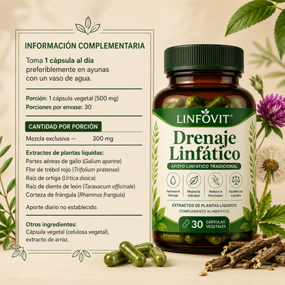 Linfovit™| Soporte Metabólico Contra Líquidos Retenidos 🌿