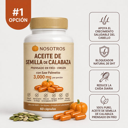 Cápsulas de Aceite de Semilla de Calabaza