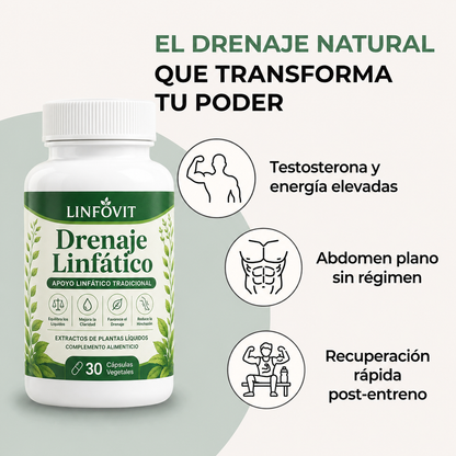 Linfovit™ | Drenaje Linfático Para Hombres 🍻 Hoy Oferta Especial 1+1 🎁