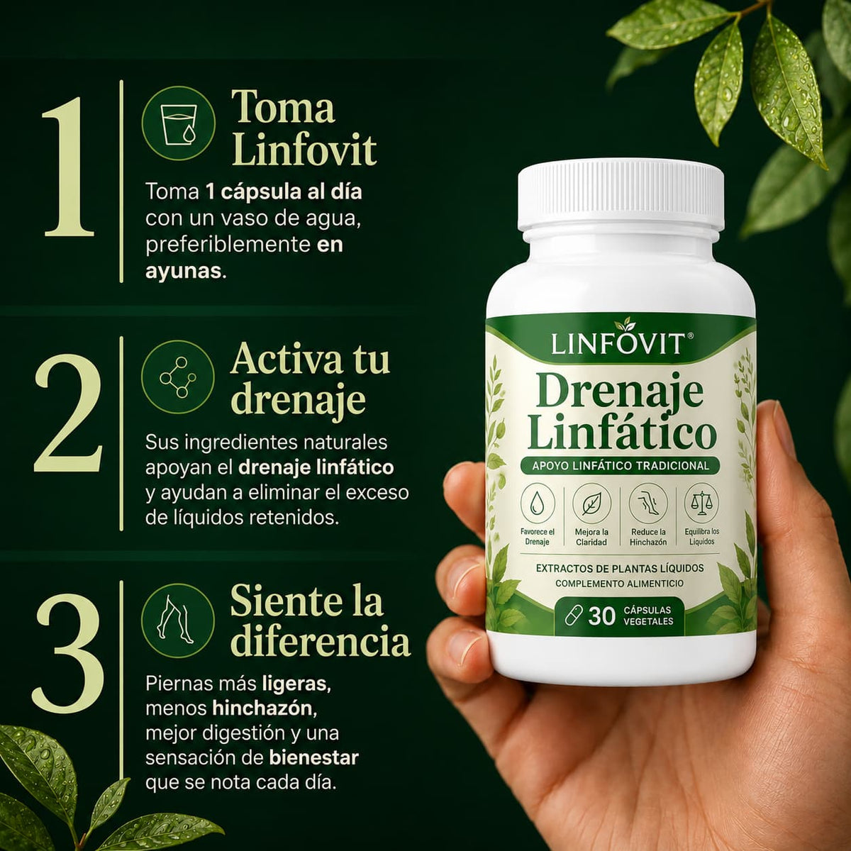 LINFOVIT™ | ¿Hinchazón, pesadez y líquidos retenidos? Hoy compra 1 y llévate otro GRATIS