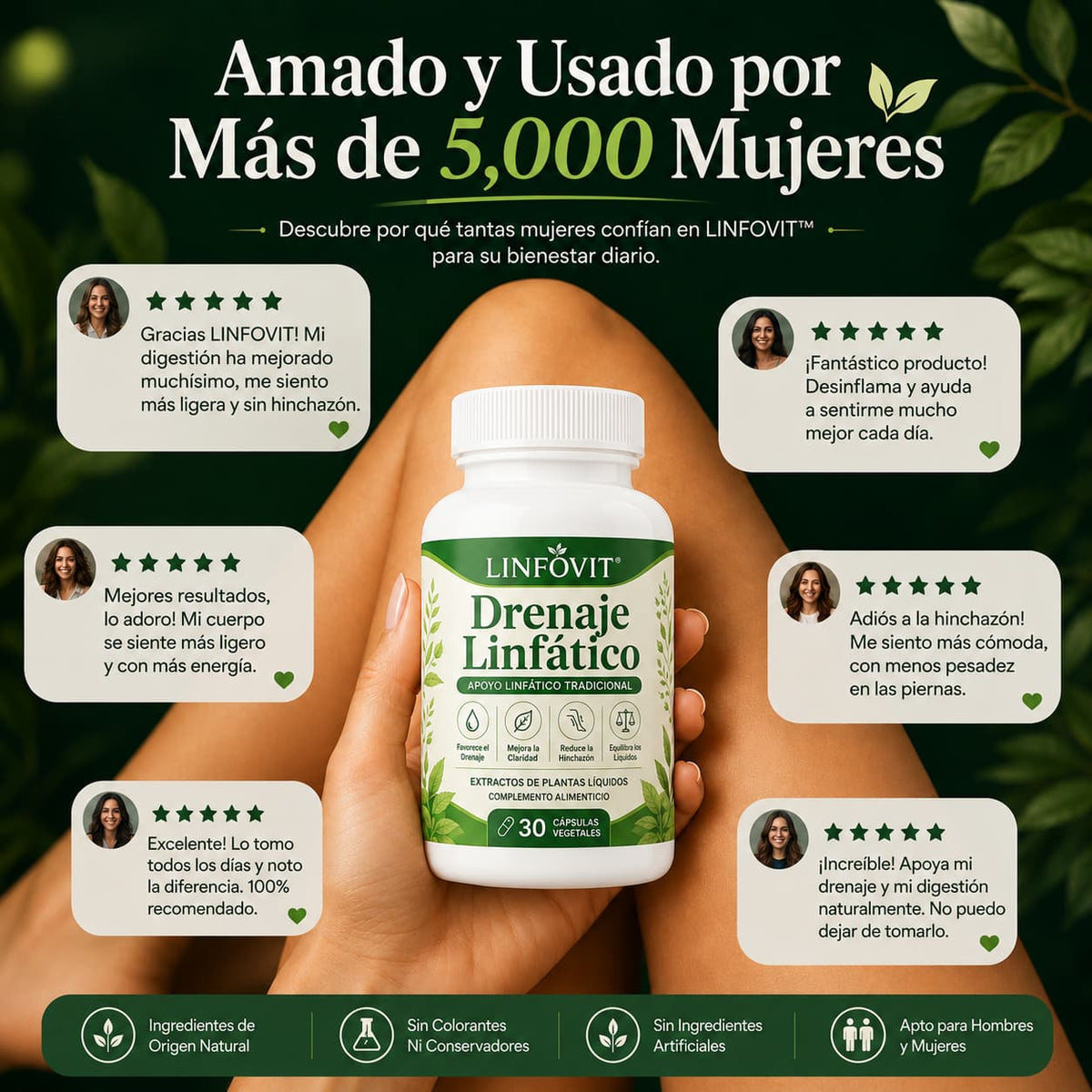 LINFOVIT™ | ¿Hinchazón, pesadez y líquidos retenidos? Hoy compra 1 y llévate otro GRATIS