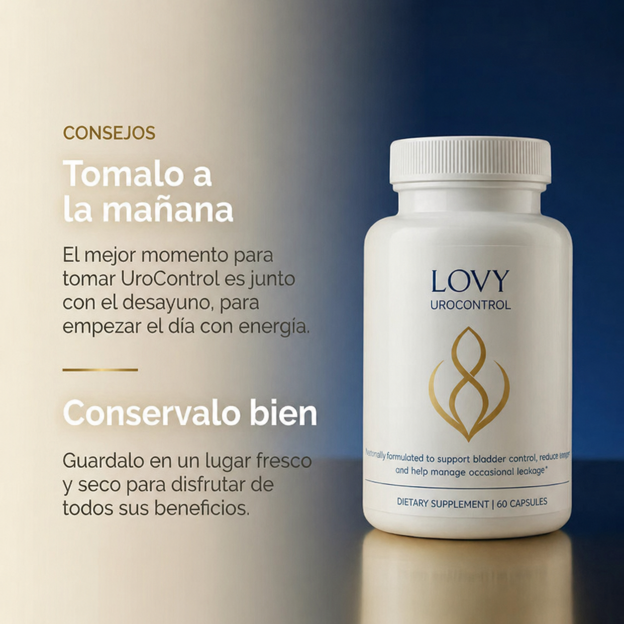 Recuperá el Control de Tu Vejiga — Fórmula Natural Sin Hormonas