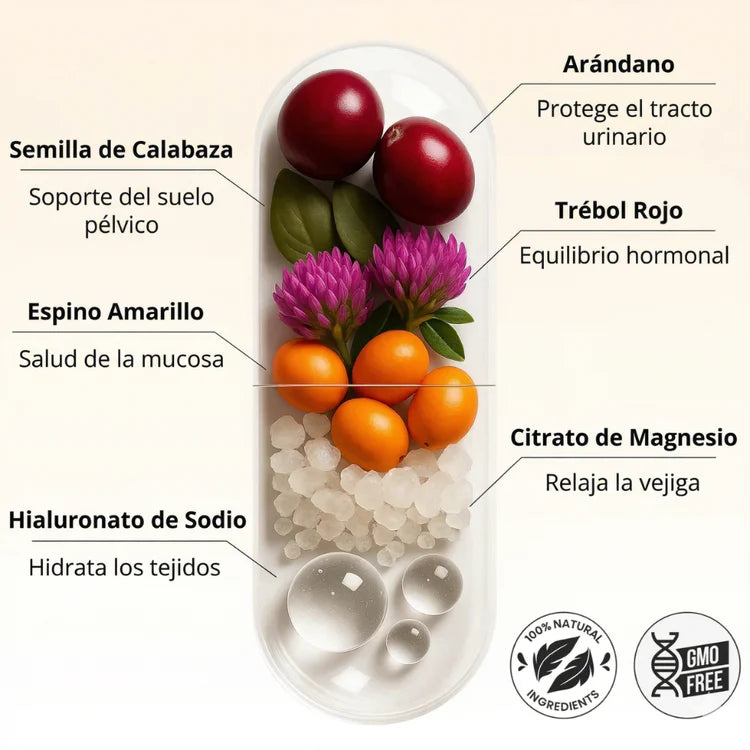 Recuperá el Control de Tu Vejiga — Fórmula Natural Sin Hormonas