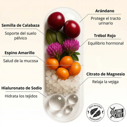 Recuperá el Control de Tu Vejiga — Fórmula Natural Sin Hormonas