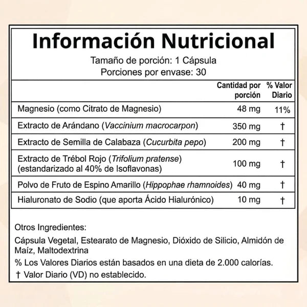 Recuperá el Control de Tu Vejiga — Fórmula Natural Sin Hormonas