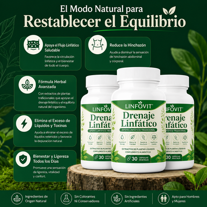 Linfovit™| Soporte Metabólico Contra Líquidos Retenidos 🌿