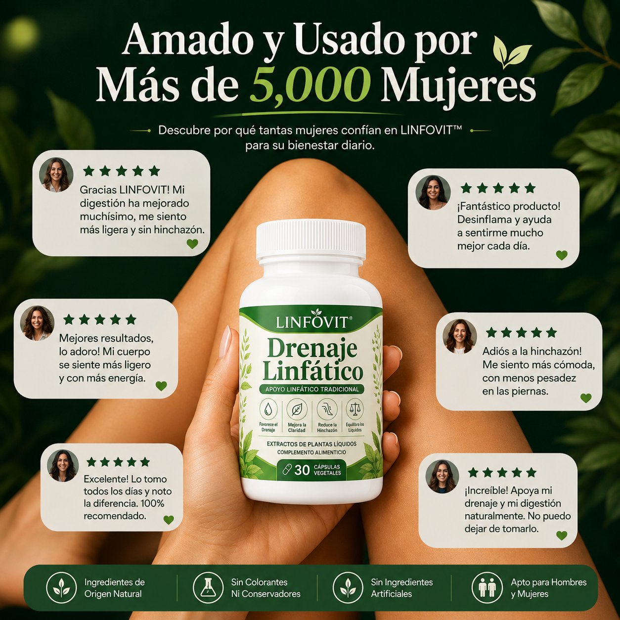 Linfovit™| Soporte Metabólico Contra Líquidos Retenidos 🌿