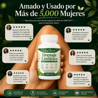 Linfovit™| Soporte Metabólico Contra Líquidos Retenidos 🌿