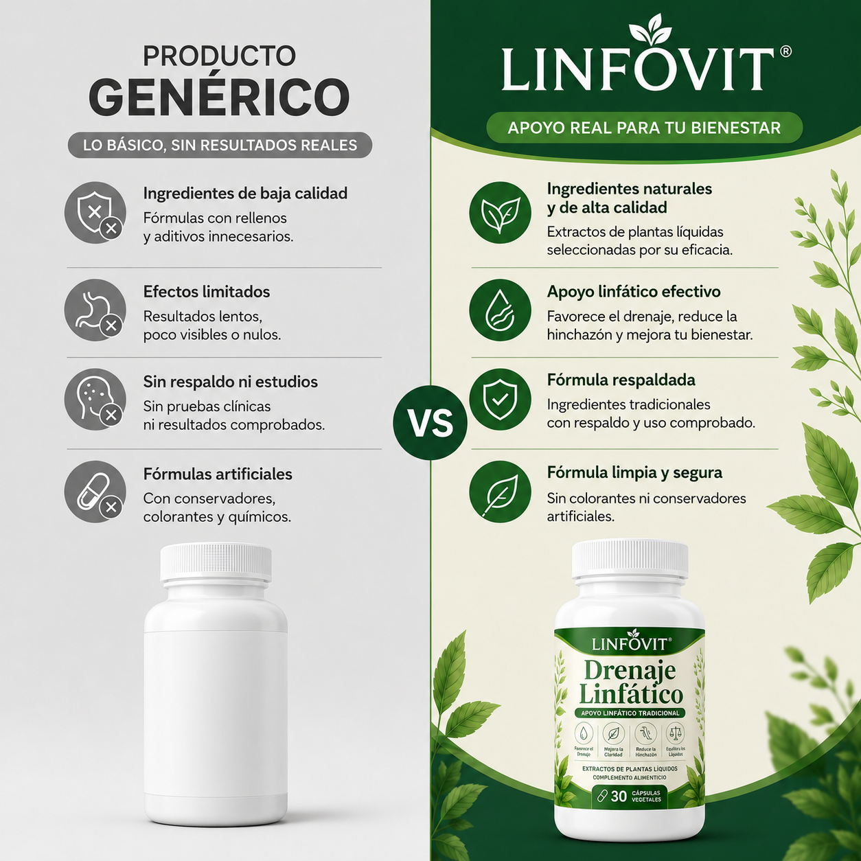 Linfovit™| Soporte Metabólico Contra Líquidos Retenidos 🌿