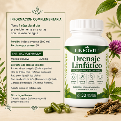 Linfovit™| Soporte Metabólico Contra Líquidos Retenidos 🌿