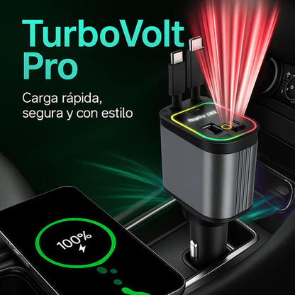Starlight Pro™ – Cargador Retráctil de Carro 4 en 1 Con Proyector